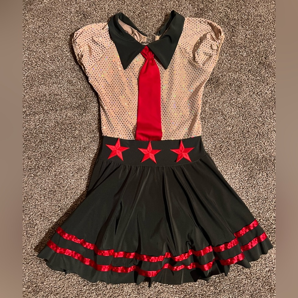 Girls Military Costume - Child Large